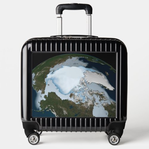 Planet Earth Showing Sea Ice Coverage In 1980 Luggage