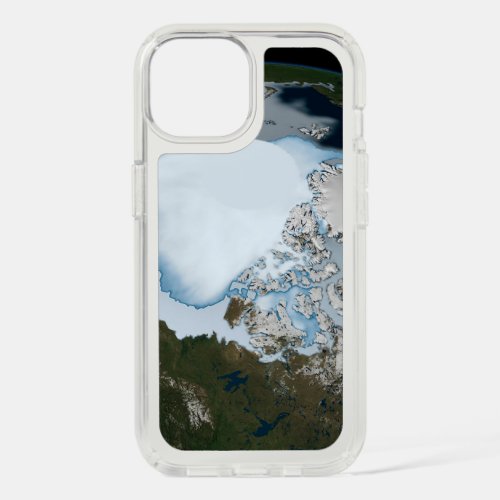 Planet Earth Showing Sea Ice Coverage In 1980 iPhone 15 Case