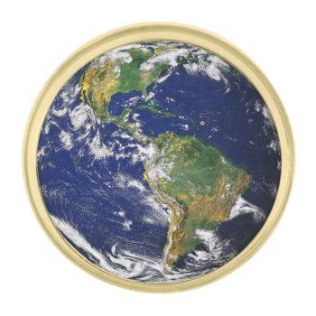 Planet Earth (solar System) ~ Gold Finish Lapel Pin by TheWhippingPost at Zazzle