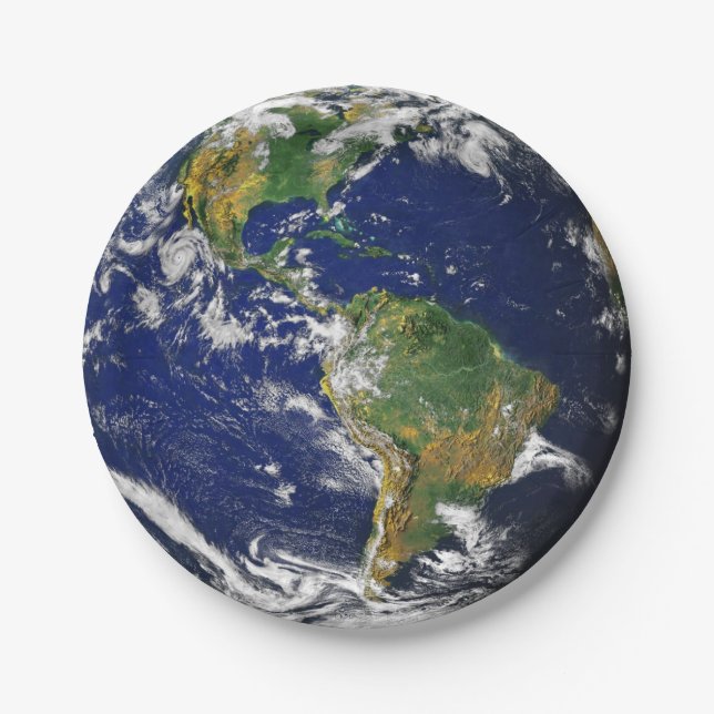 PLANET EARTH (solar system) ~ Paper Plates (Front)