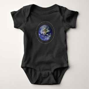 Planet Earth Space - Christian John 3:16 Religion Baby Bodysuit