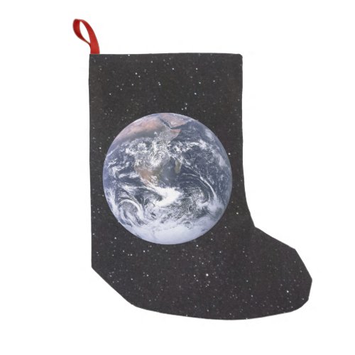 Planet Earth Starry Sky Small Christmas Stocking