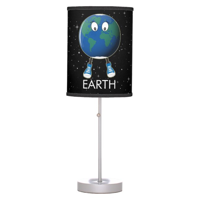 Planet Earth & Stars Table Lamp (Front)