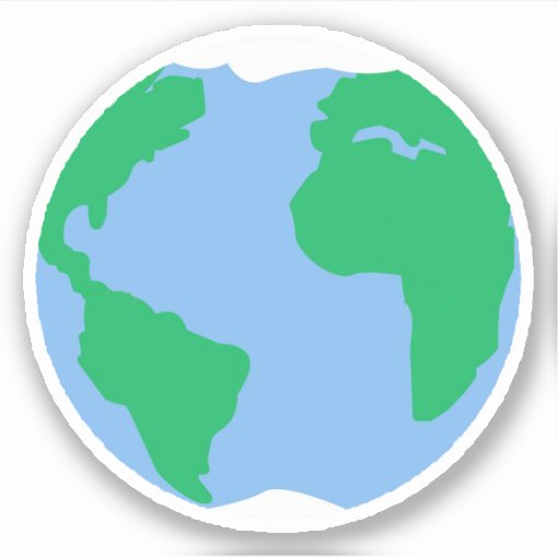 Earth Sticker Zazzle