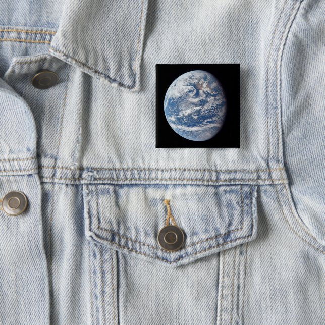 Planet Earth Taken By The Apollo 11 Crew. Button (In Situ)