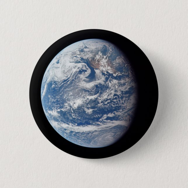 Planet Earth Taken By The Apollo 11 Crew. Button (Front)