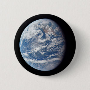 Planet Earth Taken By The Apollo 11 Crew. Button