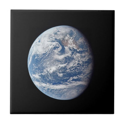 Planet Earth Taken By The Apollo 11 Crew Ceramic Tile