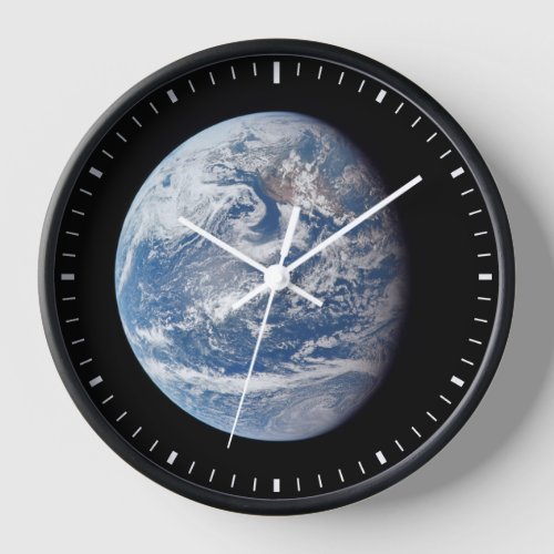 Planet Earth Taken By The Apollo 11 Crew Clock