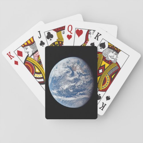 Planet Earth Taken By The Apollo 11 Crew Playing Cards