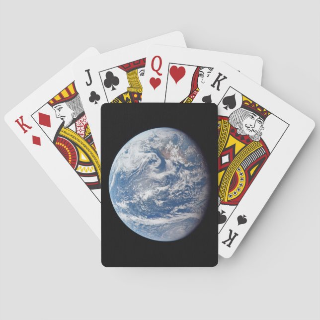 Planet Earth Taken By The Apollo 11 Crew. Poker Cards (Back)