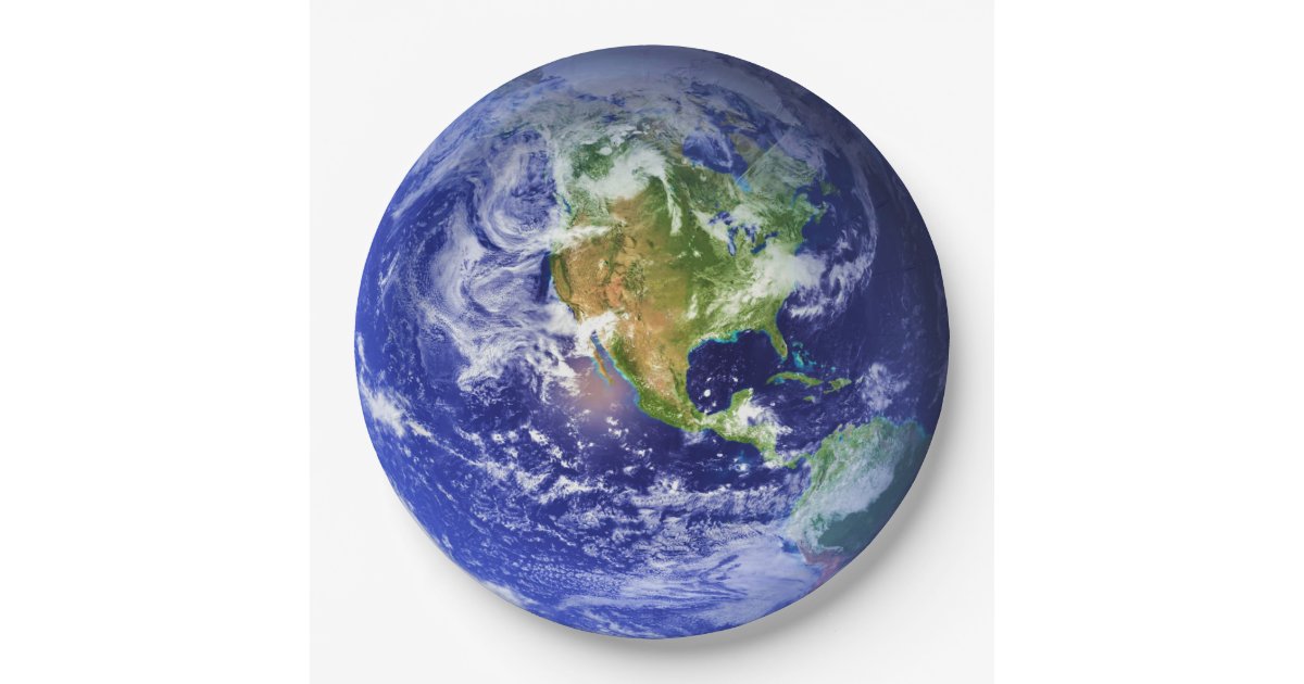 PLANET EARTH v3 (solar system) ~ Paper Plate | Zazzle.com