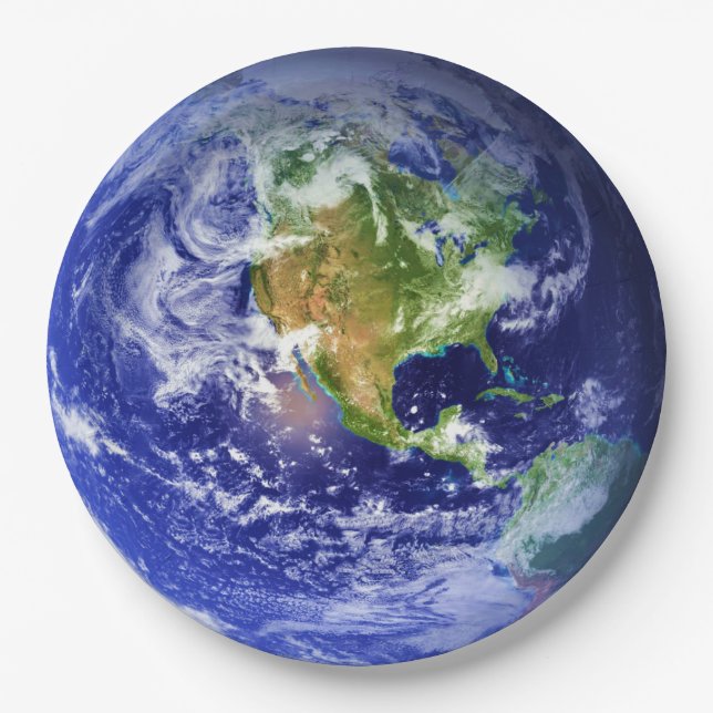 PLANET EARTH v3 (solar system) ~ Paper Plates (Front)