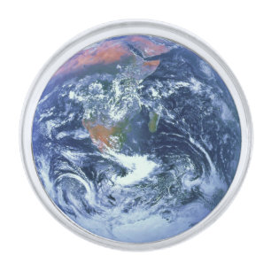 PLANET EARTH v.2 (solar system) ~ Ke Silver Finish Lapel Pin