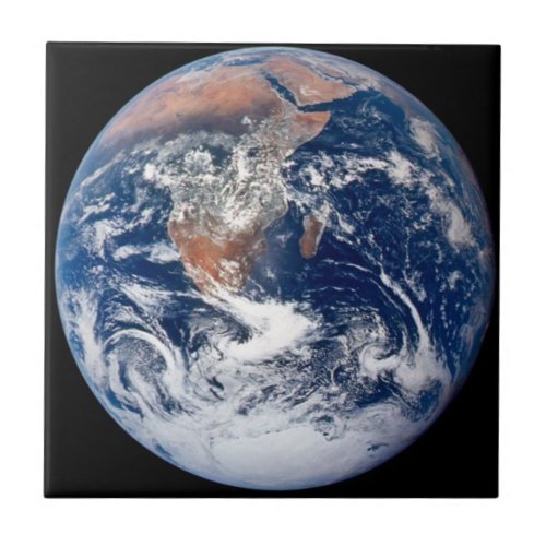 Planet Earth view from Apollo 17 Ceramic Tile