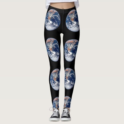 Planet Earth view from Apollo 17  Leggings