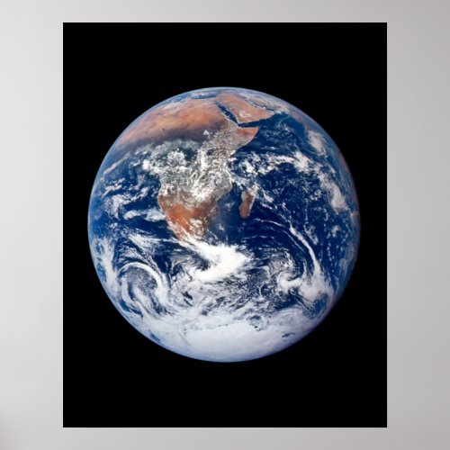 Planet Earth view from Apollo 17  Poster