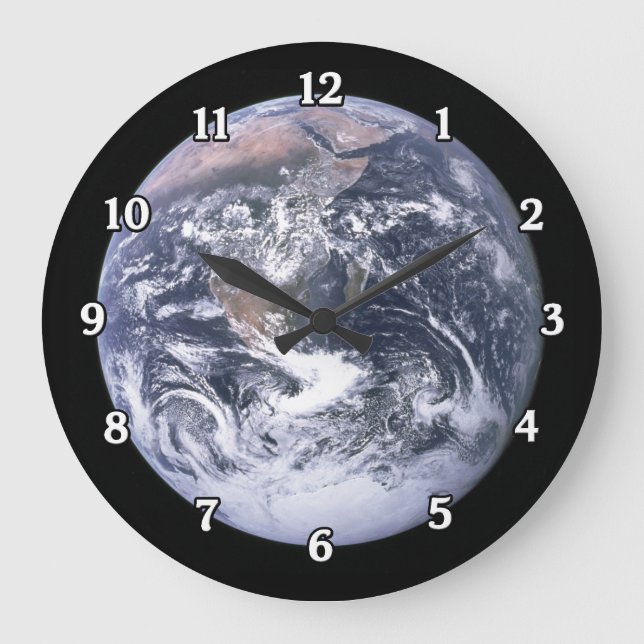 Planet Earth Wall Clock (Front)