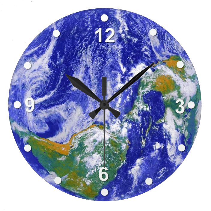 Earth Wall Clock