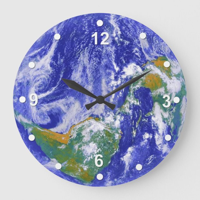 Planet Earth Wall Clock (Front)