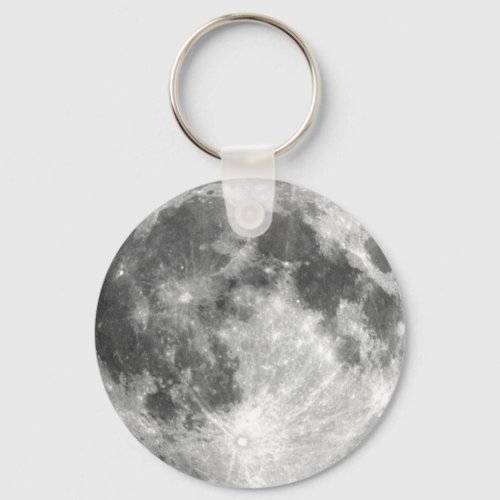 PLANET EARTHS MOON solar system  Keychain