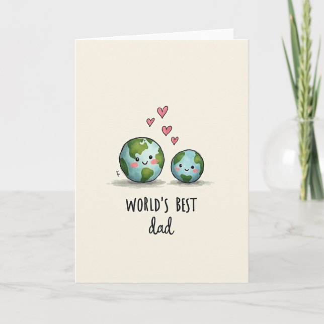 Planet Fathers Day Art Card (Front)