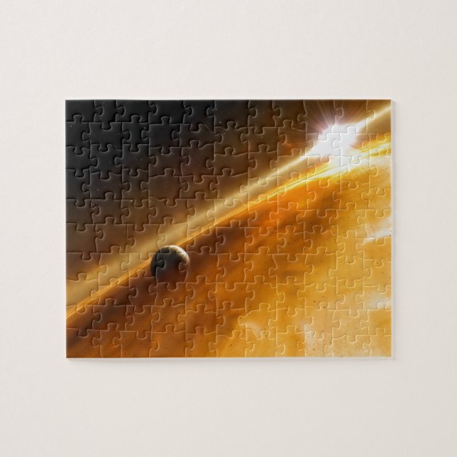 Planet Fomalhaut B Orbiting a Star Jigsaw Puzzle (Horizontal)
