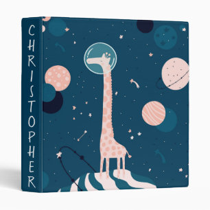 Planet Giraffe 3 Ring Binder