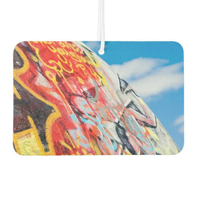 planet graffiti car air freshener (Front)