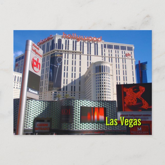 Planet Hollywood, Las Vegas Postcard (Front)