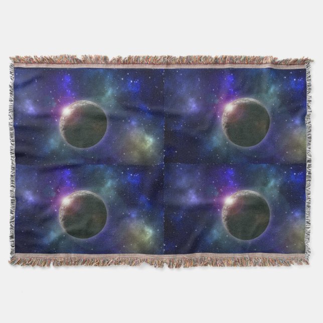 Planet,_In_The_Galaxy,_Throw_Blanket. Throw Blanket (Front)
