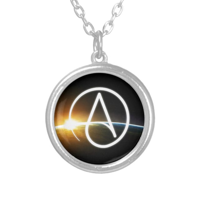 Planet.jpg Silver Plated Necklace (Front)