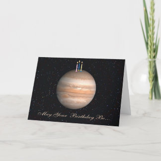 Planet Jupiter Birthday Card