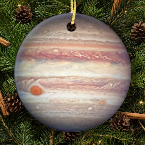 Planet Jupiter Christmas Tree Ceramic Ornament