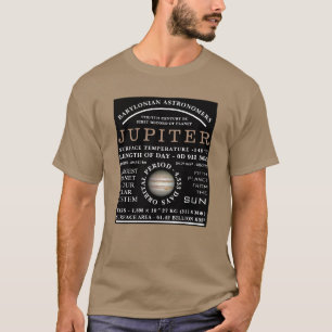 Planet Jupiter Detailed Astronomy T-Shirt