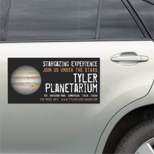 Planet Jupiter Planetarium Event Advertising Car Magnet