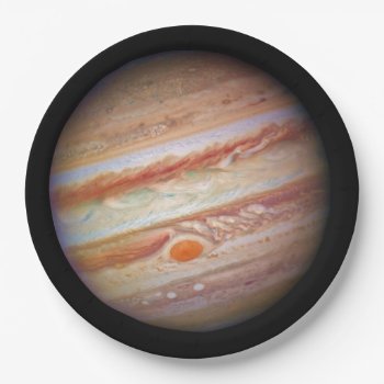 Planet Jupiter ` Red Spot Head On (solar System) ~ Paper Plates by TheWhippingPost at Zazzle
