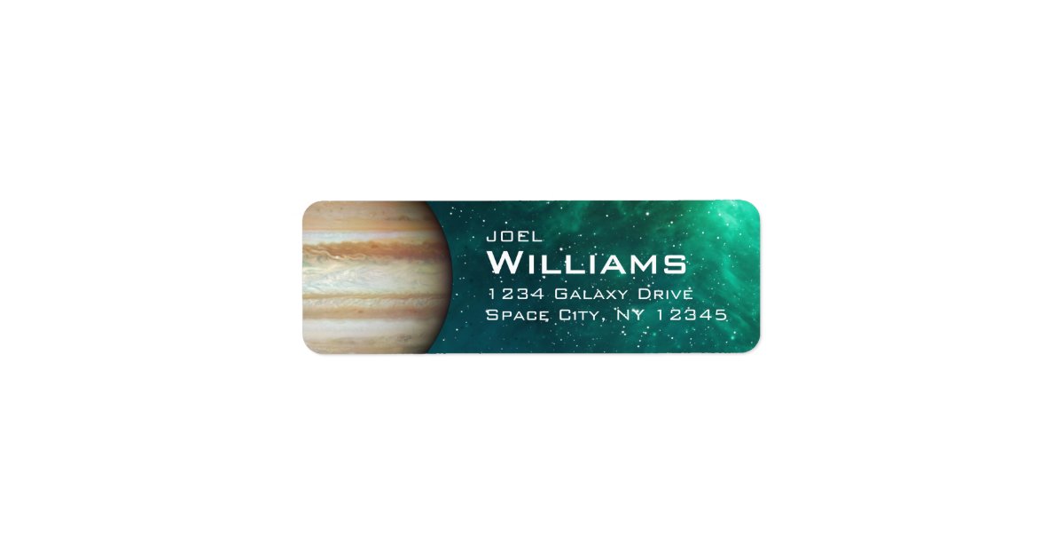 solar system address labels