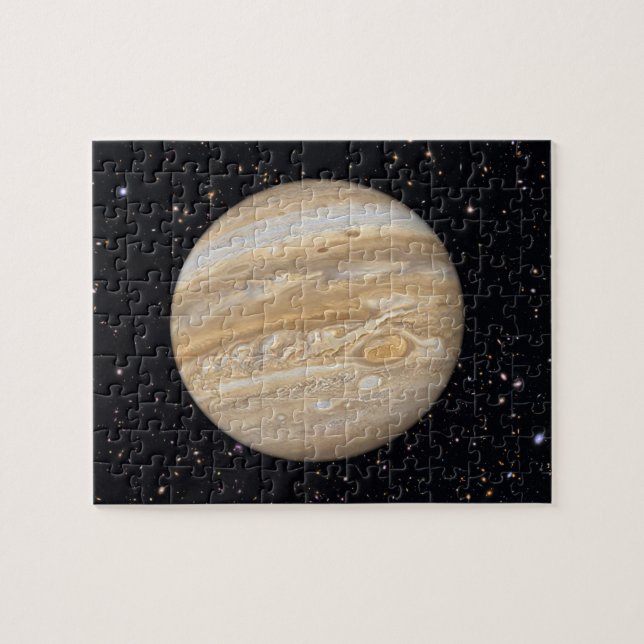 Planet Jupiter Starry Sky Jigsaw Puzzle (Horizontal)