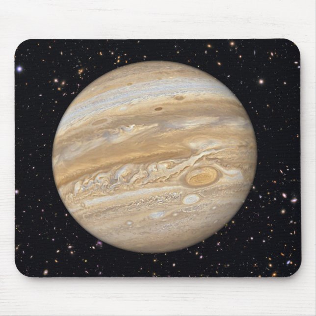 Planet Jupiter Starry Sky Mouse Pad (Front)