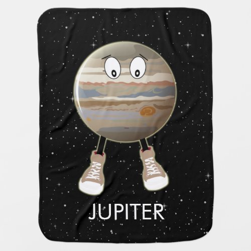Planet Jupiter  Stars Baby Blanket