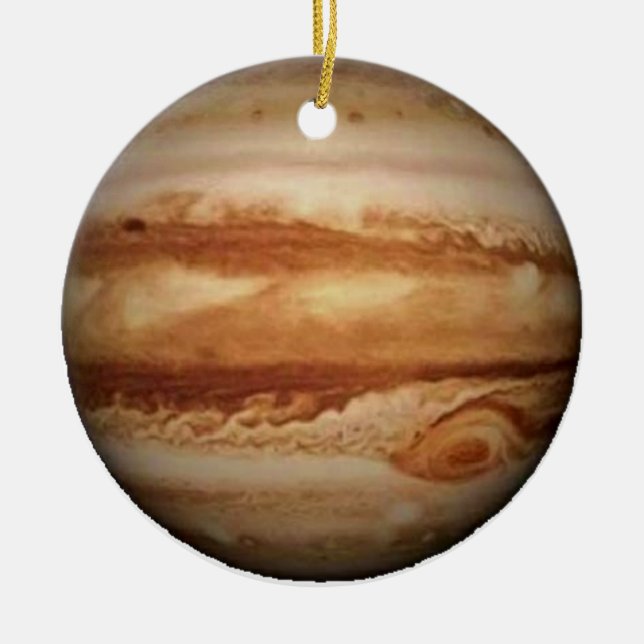 .PLANET JUPITER v.3 (solar system) ~ Ceramic Ornament (Front)