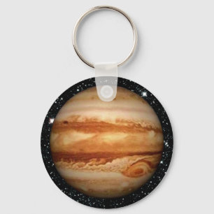 PLANET JUPITER v.3 star background (solar system) Keychain