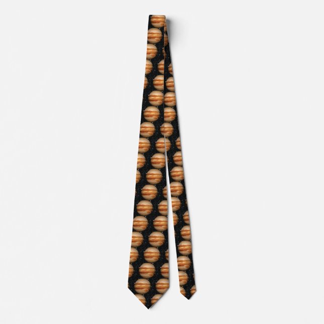 PLANET JUPITER v.3 star background (solar system) Tie (Front)