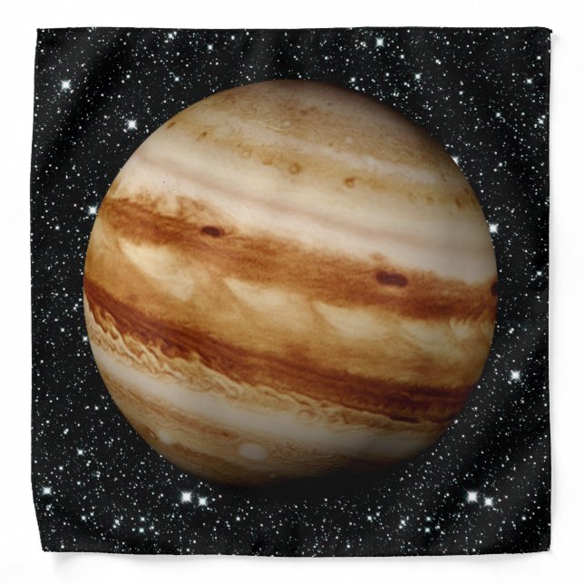 PLANET JUPITER v.4 star background (solar system) Bandana (Front)