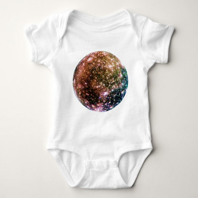 PLANET JUPITER'S MOON: CALLISTO BABY BODYSUIT (Front)