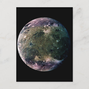 PLANET JUPITER'S MOON GANYMEDE (solar system) ~ Postcard