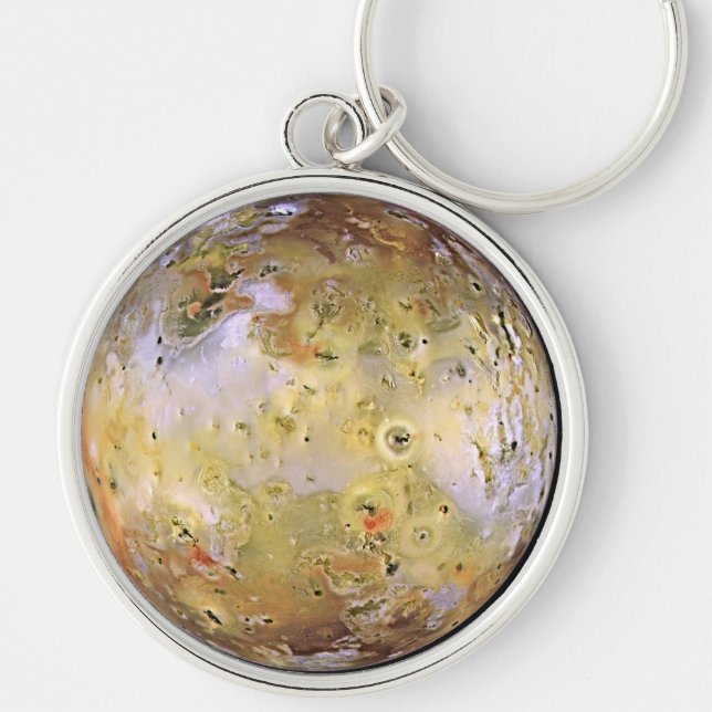 PLANET JUPITER'S MOON IO (solar system) ~ Keychain (Front)