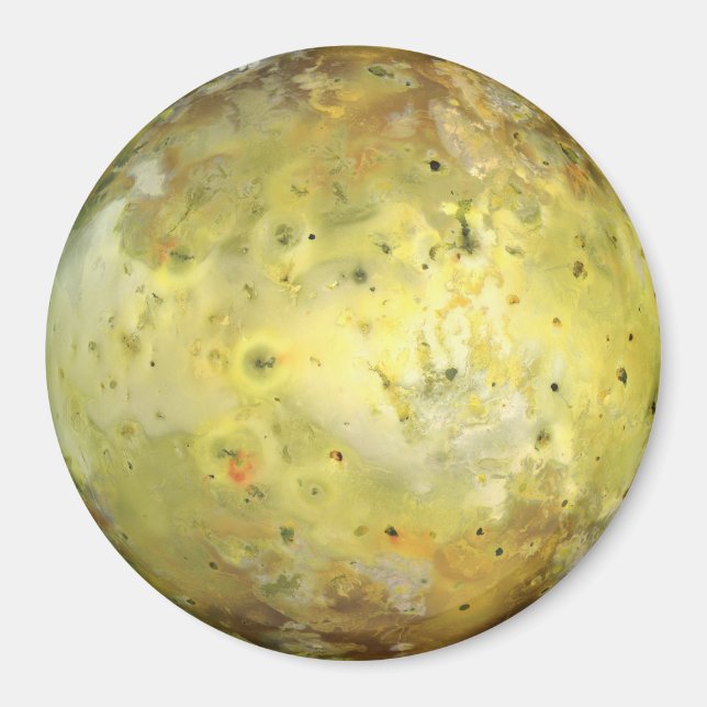 PLANET JUPITER'S MOON IO true color (solar system) Magnet (Front)