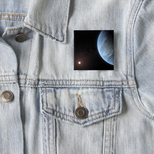 Planet K2-18b, Host Star And Accompanying Planet. Button (In Situ)